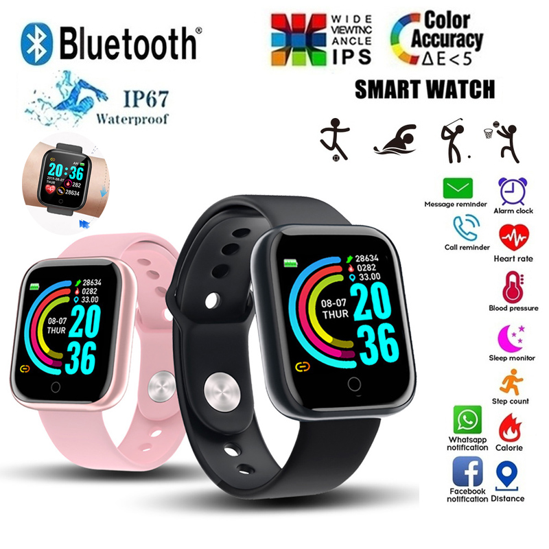 Smartwatch Faces - D20 Smart Uhr Wasserdichte Fitness Tracker