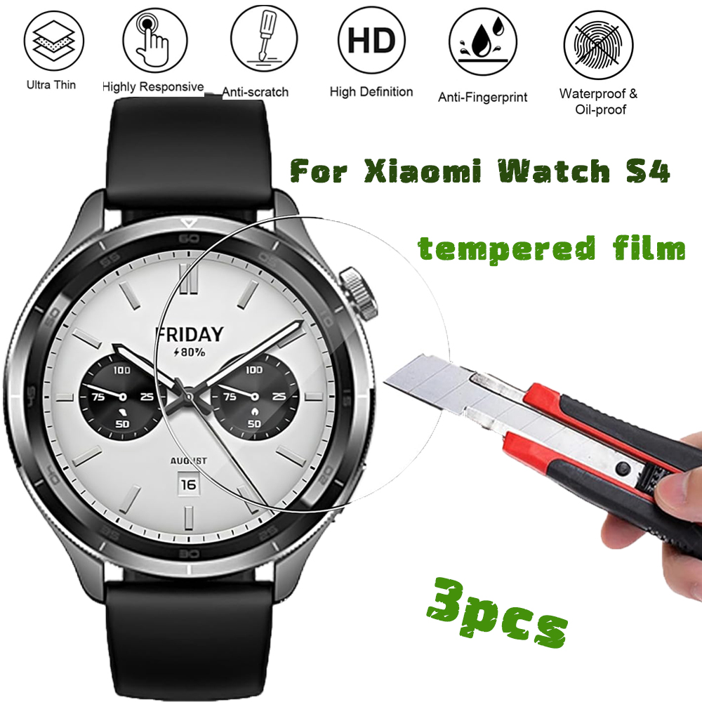 Xiaomi Smartwatch S4 Accessories - 3PCS Gehärtetem Glas Smartwatch Screen Protector
