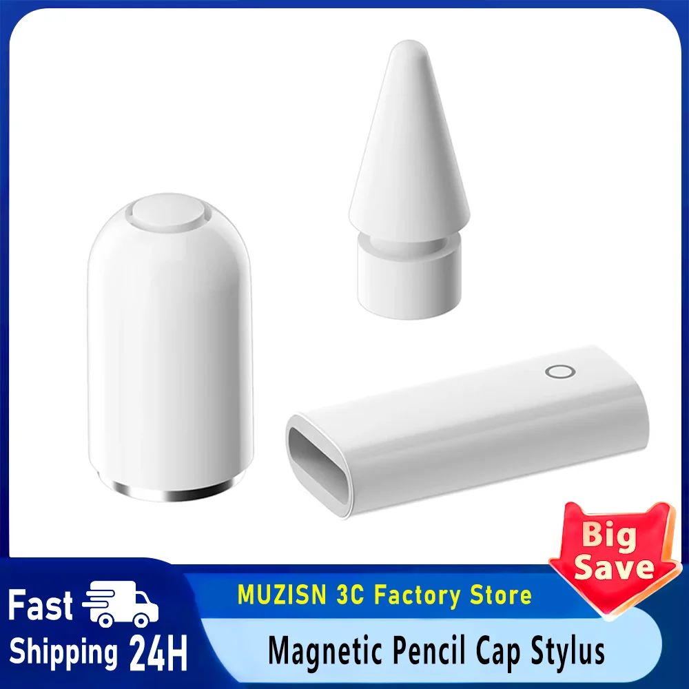 Smart Accessories - 3-teiliges Set Ladeadapter Magnetische Stiftkappe Stylus-Ersatz