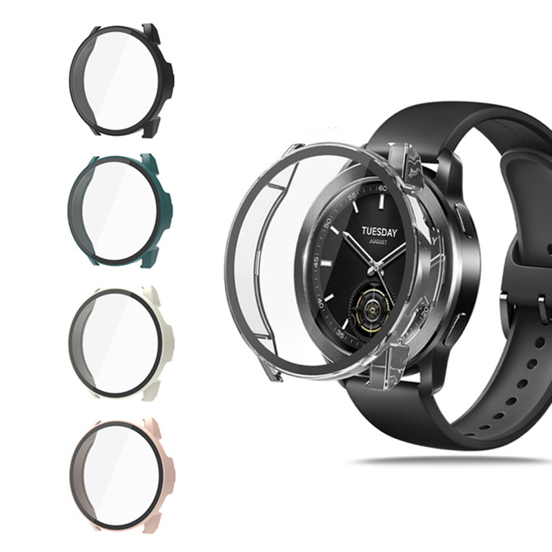 Xiaomi Smartwatch S3 Accessories - Harte Kante Shell Glas Screen Protector