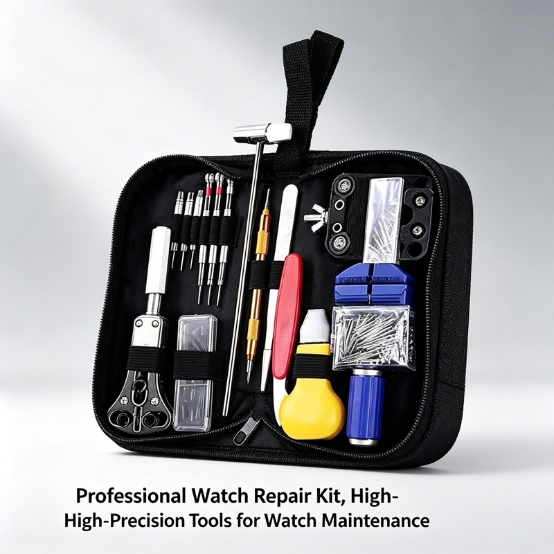 Tool Kit Strap Change - 147-teiliges Uhrenreparatur-Werkzeugset Professionelles Uhrmacher-Kit für Batteriewechsel