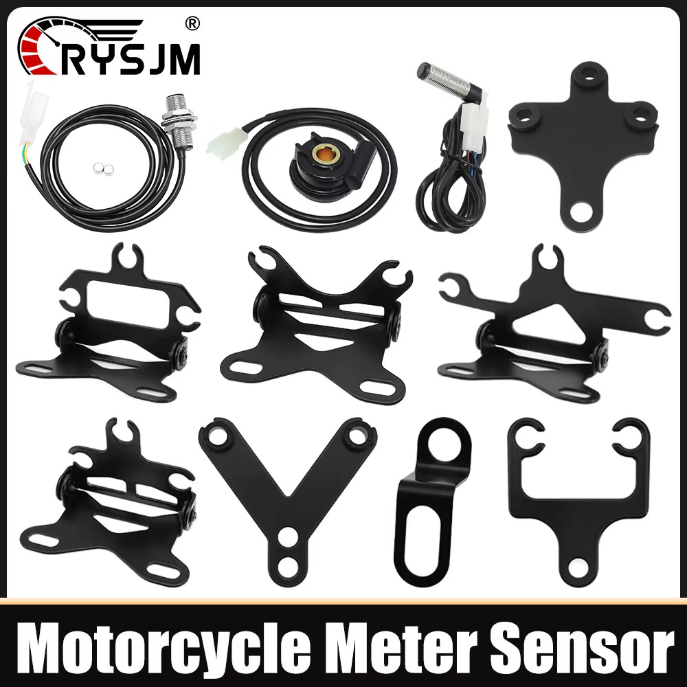 Smartwatch Universal - Motorrad-Tachometersensor-Halterung Universelles Moto-Kilometerzähler-Instrument Sensor-Drehzahlmesser-Kabel Motorrad-Messgerät Zubehör-Set