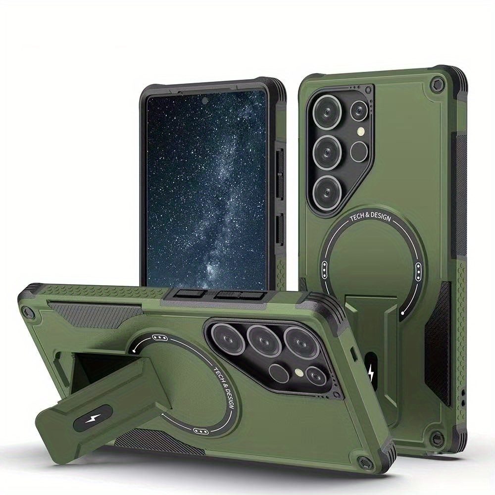 Magnetic Charging Stand - Modische Faltbare Standhalterung Panzer-Magnetische Hülle für