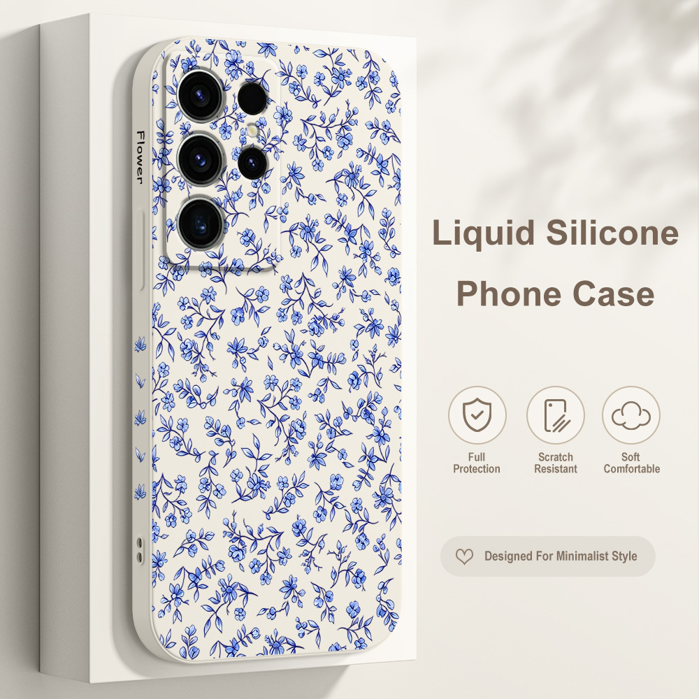 Samsung Galaxy S24 - Verzwirntes Blumenmuster Handyhülle für Samsung Galaxy