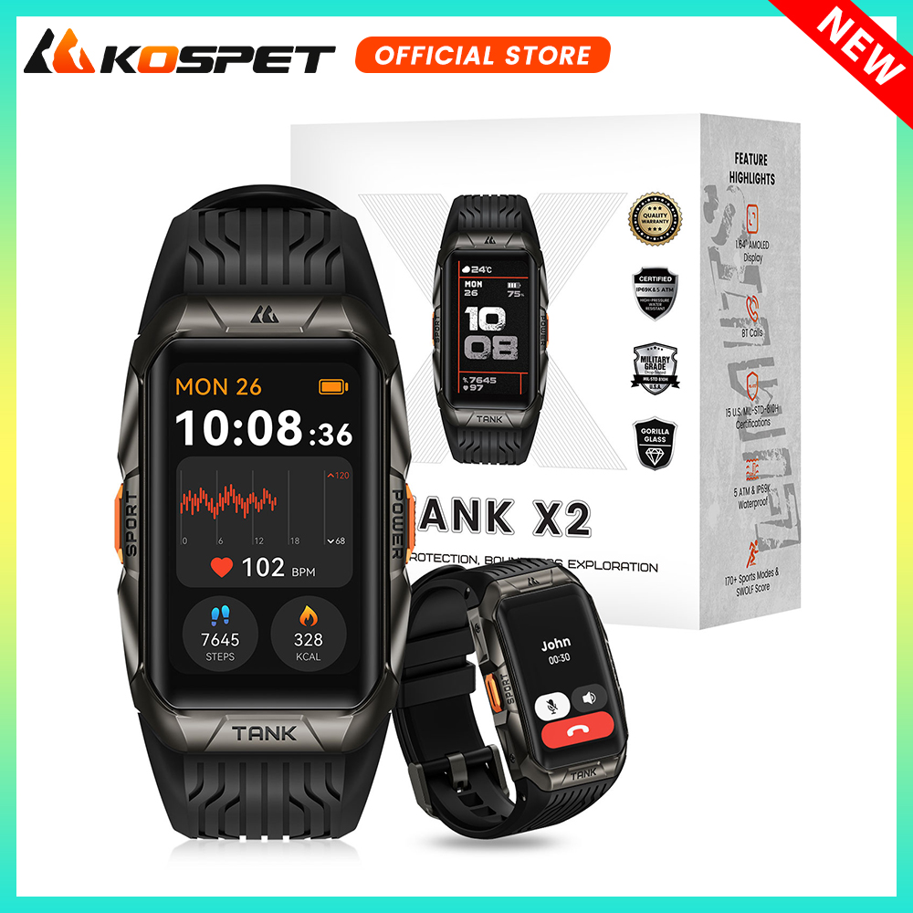 Smartwatch Faces - KOSPET TANK X2 Smartwatch für Herren,
