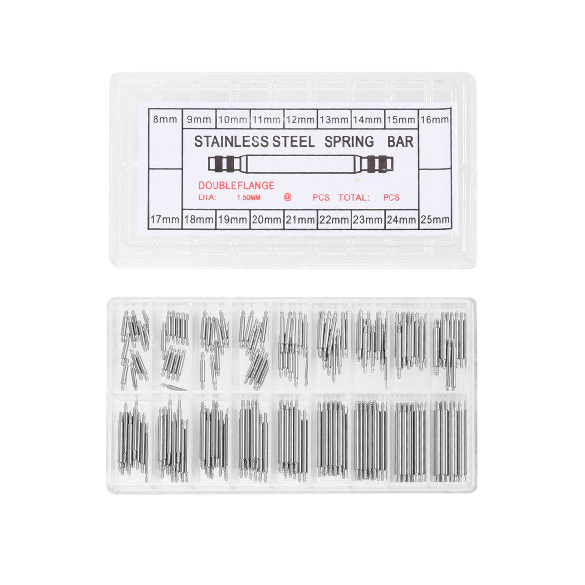 Tool Kit Strap Change - 180-teiliges Premium-Uhrenarmband-Reparatur-Werkzeugset, Federsteg-Entferner, Verbindungsstift-Extraktor zum Wechseln