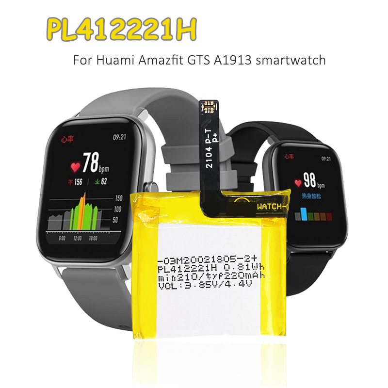 Smartwatch A1914 - PL412221H Akku 220mAh 3,85V Ersatz-Li-Ionen-Polymer-Batterien für