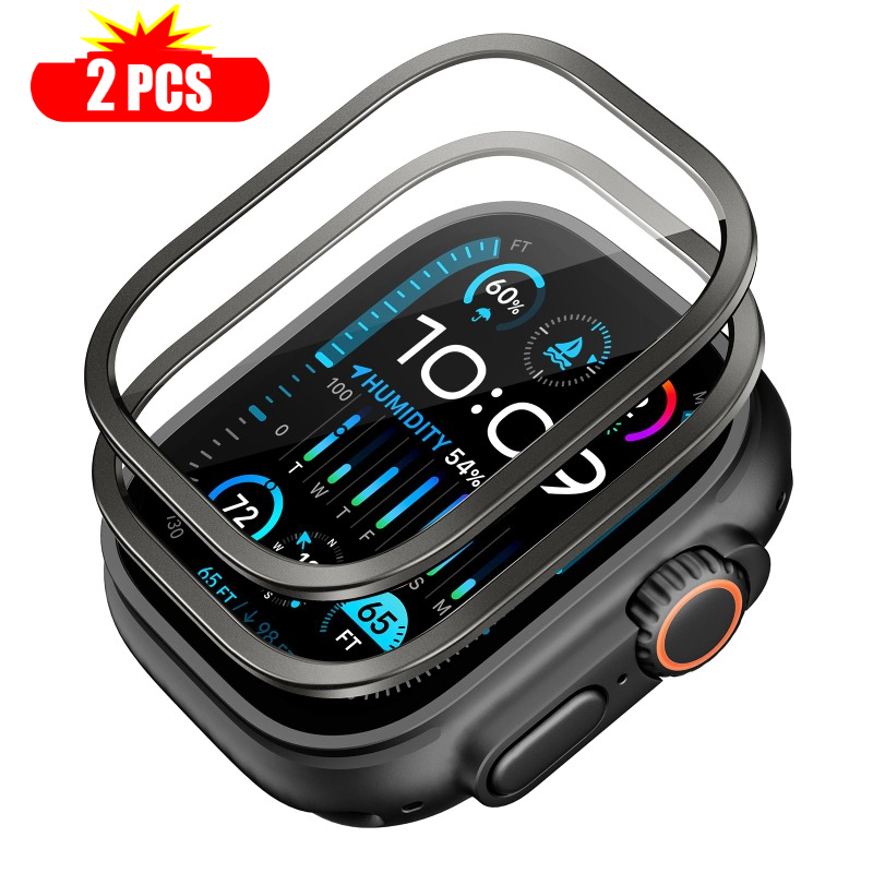 Smart Watch Accessories - 2 Stück gehärtetes Glas für Apple