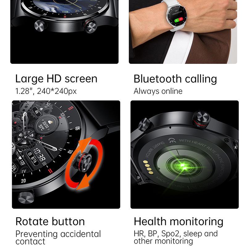 ECG+PPG Bluetooth-Anruf Smartw – Smartwatch Faces Bewertung und Preis