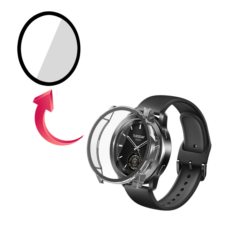 Harte Kante Shell Glas Screen  – Xiaomi Smartwatch S3 Accessories Bewertung und Preis