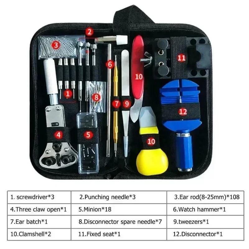 147-teiliges Uhrenreparatur-We – Tool Kit Strap Change Bewertung und Preis