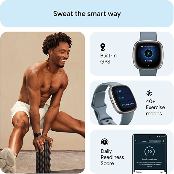 Fitbit Versa 4 Smartwatch, int – Smartwatch Touch Bewertung und Preis