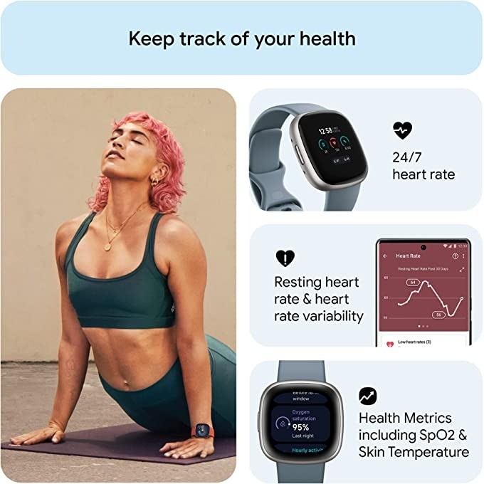 Fitbit Versa 4 Smartwatch, int – Smartwatch Touch Bewertung und Preis