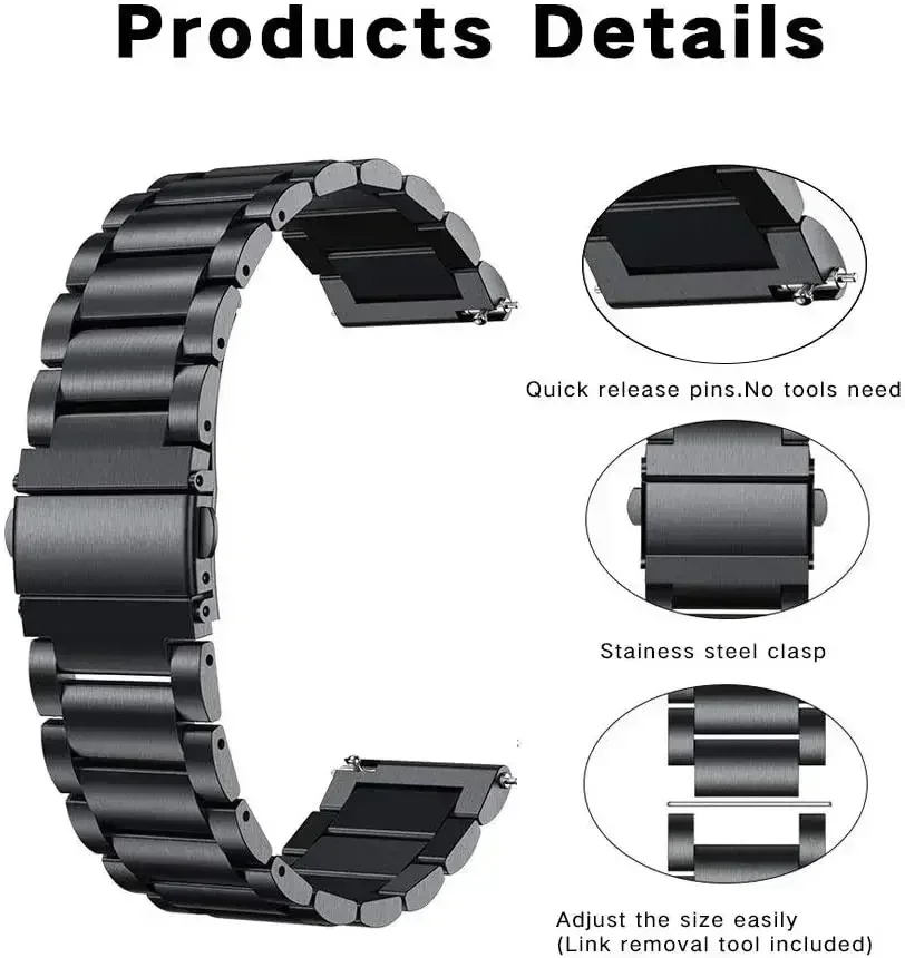 22mm Metall Edelstahl Armband  – Xiaomi Smartwatch S4 Accessories Bewertung und Preis