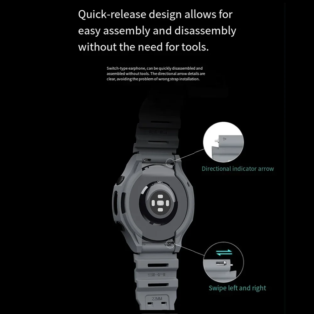 Silikonbänder für Samsung für  – Android Smartwatch Accessories Bewertung und Preis