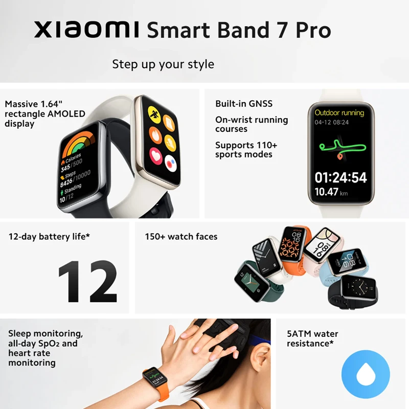 Xiaomi Smart Band 7 Pro 1,64'' – Smartwatch Faces Bewertung und Preis